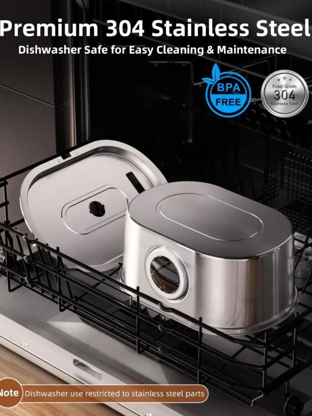 Stainless Steel 3.2L Cat Water Fountain - Pet Hydration, Quiet & Easy Clean